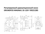 Регульований циркуляційний насос GRUNDFOS MAGNA1 32-120 F 99221285 купити в інтернет-магазині «НасосВДом» Київ Україна