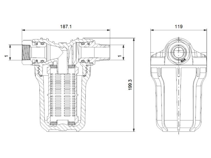 Фільтр вхідний для Grundfos Scala 99725183 купити в інтернет-магазині «НасосВДом» Київ Україна