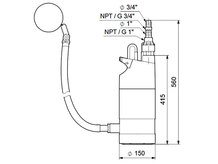 Колодязний насос GRUNDFOS SB 3-35 AW 92712336 купити в інтернет-магазині «НасосВДом» Київ Україна