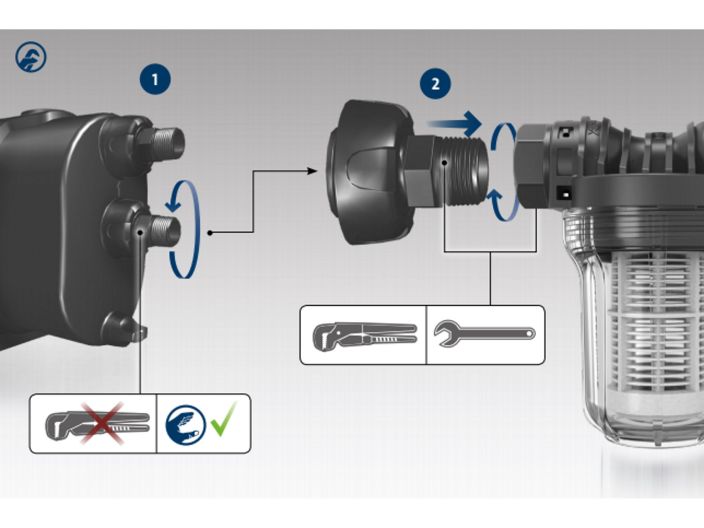 Фильтр входной для Grundfos Scala 99725183 купить в интернет-магазине «НасосВДом» Киев Украина