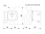 Циркуляционный насос Grundfos UPS 32-80 N 180 (95906448) купить в интернет-магазине «НасосВДом» Киев Украина