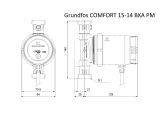 Циркуляційний насос Grundfos COMFORT 15-14 BXA PM (97916749) купити в інтернет-магазині «НасосВДом» Київ Україна