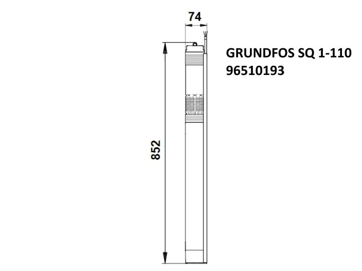 Насос для свердловини Grundfos SQ1-110 1,15кВт 96510193 купити в інтернет-магазині «НасосВДом» Київ Україна