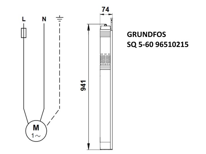 Насос для скважины Grundfos SQ5-60 1,55кВт 96510215 купить в интернет-магазине «НасосВДом» Киев Украина