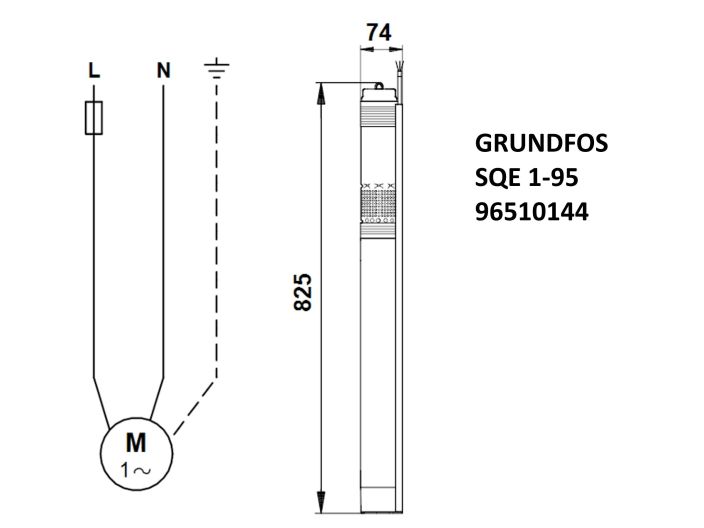 Насос для скважины Grundfos SQE1-95 1,15кВт 96510144 купить в интернет-магазине «НасосВДом» Киев Украина
