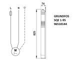 Насос для скважины Grundfos SQE1-95 1,15кВт 96510144 купить в интернет-магазине «НасосВДом» Киев Украина