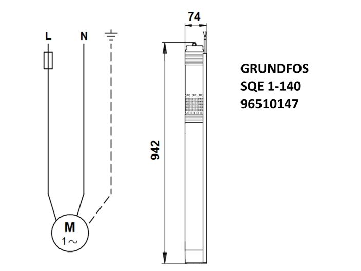 Насос для свердловини Grundfos SQE1-140 1,55кВт 96510147 купити в інтернет-магазині «НасосВДом» Київ Україна
