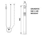 Насос для свердловини Grundfos SQE1-140 1,55кВт 96510147 купити в інтернет-магазині «НасосВДом» Київ Україна