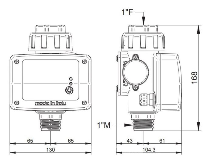 FLUX Pedrollo 16A 230V електронний регулятор тиску купити в інтернет-магазині «НасосВДом» Київ Україна