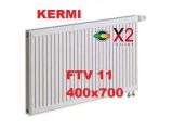 Радиатор отопления Kermi FTV (FKV) 11 400x700 (нижнее подключение) Kermi купить в интернет-магазине «НасосВДом» Киев Украина