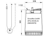 Насос для дренажу Grundfos Unilift AP12.40.06.A1 (96010979) купити в інтернет-магазині «НасосВДом» Київ Україна