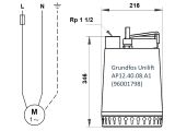 Насос для дренажу Grundfos Unilift AP12.40.08.A1 (96001798) купити в інтернет-магазині «НасосВДом» Київ Україна