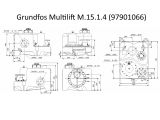 Канализационная насосная станция Grundfos Multilift M.15.1.4 (97901066) купить в интернет-магазине «НасосВДом» Киев Украина