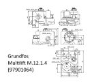 Каналізаційна насосна станція Grundfos Multilift M.12.1.4 (97901064) купити в інтернет-магазині «НасосВДом» Київ Україна