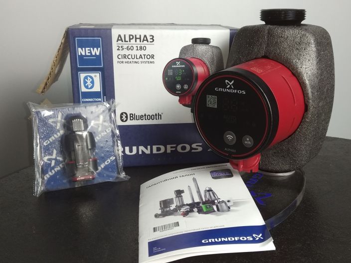 Насос циркуляционный Grundfos ALPHA3 25-60 180 (99371959) купить в интернет-магазине «НасосВДом» Киев Украина