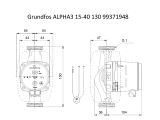 Насос циркуляційний Grundfos ALPHA3 15-40 130 (99371948) купити в інтернет-магазині «НасосВДом» Київ Україна