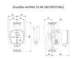 Насос циркуляційний Grundfos ALPHA3 32-40 180 (99371962) купити в інтернет-магазині «НасосВДом» Київ Україна