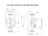 Насос циркуляционный Grundfos ALPHA3 32-80 180 (99371965) купити в інтернет-магазині «НасосВДом» Київ Україна
