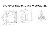 Регулируемый циркуляционный насос GRUNDFOS MAGNA1 25-60 PN10 99221217 купить в интернет-магазине «НасосВДом» Киев Украина