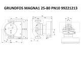 Регулируемый циркуляционный насос GRUNDFOS MAGNA1 25-80 PN10 99221213 купить в интернет-магазине «НасосВДом» Киев Украина