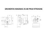 Регулируемый циркуляционный насос GRUNDFOS MAGNA3 25-80 PN10 97924246 купить в интернет-магазине «НасосВДом» Киев Украина