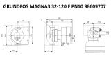 Регулируемый циркуляционный насос GRUNDFOS MAGNA3 32-120 PN10 98609707 купить в интернет-магазине «НасосВДом» Киев Украина