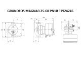 Регулируемый циркуляционный насос GRUNDFOS MAGNA3 25-60 PN10 97924245 купить в интернет-магазине «НасосВДом» Киев Украина