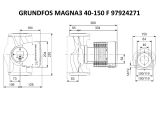 Регулируемый циркуляционный насос GRUNDFOS MAGNA3 40-150 F 97924271 купить в интернет-магазине «НасосВДом» Киев Украина