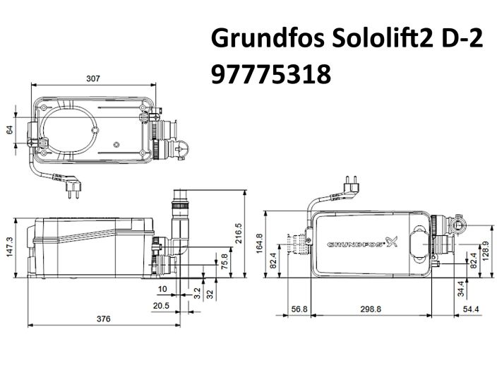 Grundfos Sololift2 D-2 97775318 купити в інтернет-магазині «НасосВДом» Київ Україна