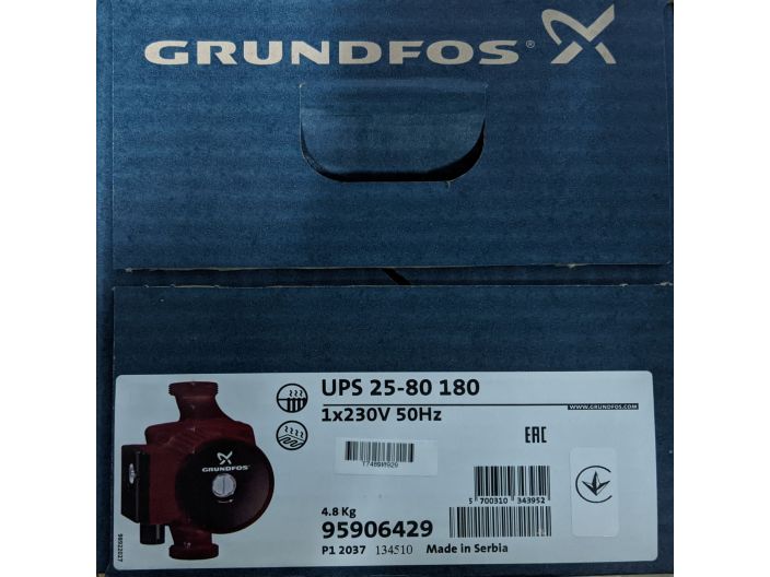 Циркуляционный насос Grundfos UPS 25-80 180 (95906429) купить в интернет-магазине «НасосВДом» Киев Украина