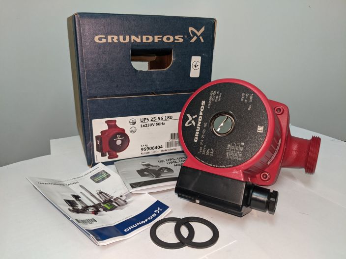 Циркуляционный насос Grundfos UPS 25-55 180 (95906404) купить в интернет-магазине «НасосВДом» Киев Украина