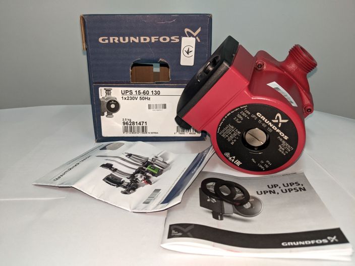 Циркуляционный насос Grundfos UPS 15-60 130 (96281471) купить в интернет-магазине «НасосВДом» Киев Украина