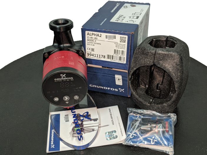 Циркуляционный насос Grundfos ALPHA2 25-80 180 (99411178) купить в интернет-магазине «НасосВДом» Киев Украина