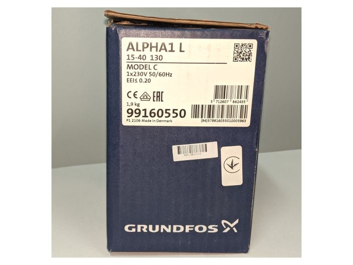 Насос циркуляционный Grundfos ALPHA1 L 15-40 130 (99160550) купить в интернет-магазине «НасосВДом» Киев Украина