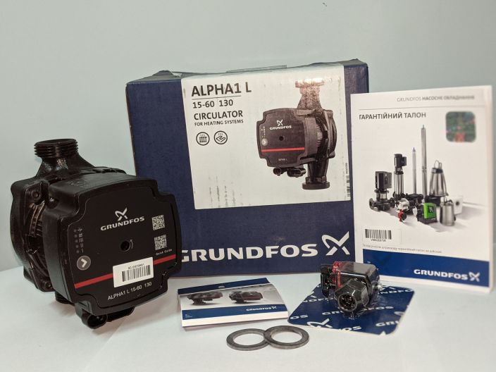 Насос циркуляційний Grundfos ALPHA1 L 15-60 130 (99160574) купити в інтернет-магазині «НасосВДом» Київ Україна