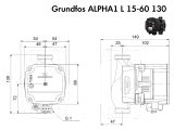 Насос циркуляционный Grundfos ALPHA1 L 15-60 130 (99160574) купить в интернет-магазине «НасосВДом» Киев Украина