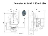 Насос циркуляційний Grundfos ALPHA1 L 25-40 180 (99160579) купити в інтернет-магазині «НасосВДом» Київ Україна