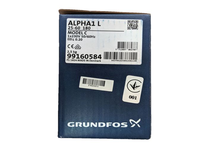 Насос циркуляційний Grundfos ALPHA1 L 25-60 180 (99160584) купити в інтернет-магазині «НасосВДом» Київ Україна