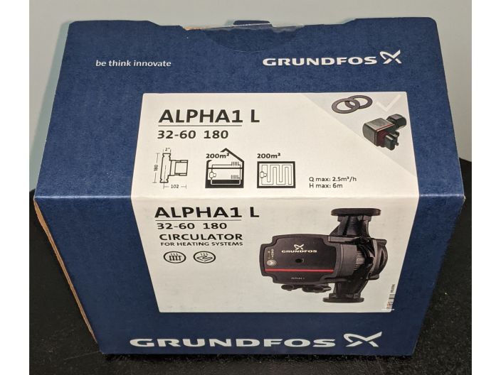 Насос циркуляционный Grundfos ALPHA1 L 32-60 180 (99160590) купить в интернет-магазине «НасосВДом» Киев Украина