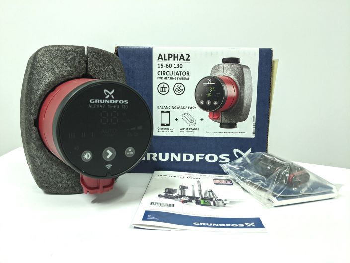 Циркуляційний насос Grundfos Alpha2 15-60 130 (99411114) купити в інтернет-магазині «НасосВДом» Київ Україна