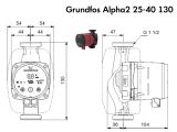 Циркуляційний насос Grundfos Alpha2 25-40 130 (99411143) купити в інтернет-магазині «НасосВДом» Київ Україна