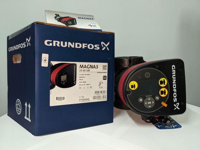 Регулируемый циркуляционный насос GRUNDFOS MAGNA3 25-60 PN10 97924245 купить в интернет-магазине «НасосВДом» Киев Украина