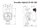 Циркуляционный насос Grundfos Alpha2 25-40 180 (99411165) купить в интернет-магазине «НасосВДом» Киев Украина