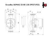 Насос циркуляційний Grundfos ALPHA3 25-80 130 (99371955) купити в інтернет-магазині «НасосВДом» Київ Україна
