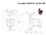 Циркуляційний насос Grundfos ALPHA2 L 32-40 180 (95047565) купити в інтернет-магазині «НасосВДом» Київ Україна