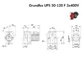 Насос циркуляционный фланцевый Grundfos UPS 50-120 F 3х400V 96402103 купить в интернет-магазине «НасосВДом» Киев Украина