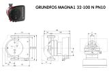 Регульований циркуляційний насос GRUNDFOS MAGNA1 32-100 N PN10 99221256 купити в інтернет-магазині «НасосВДом» Київ Україна