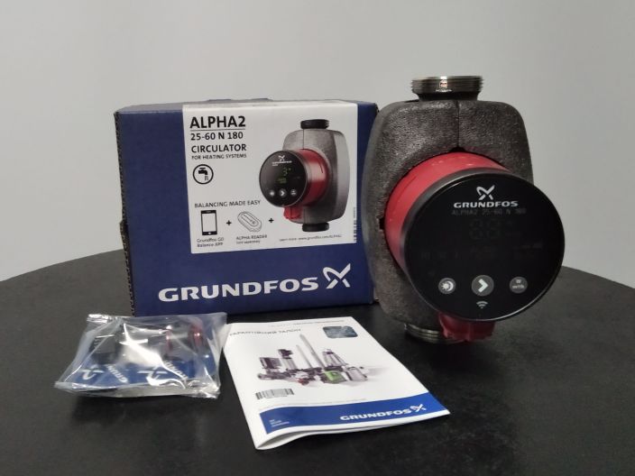 Циркуляційний насос Grundfos Alpha2 25-60 N 180 (99411424) купити в інтернет-магазині «НасосВДом» Київ Україна