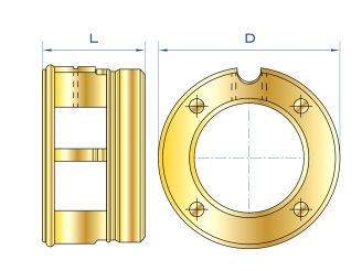 Фланець перехідною для насосів Водолій БЦПЕ 0,3 купити в інтернет-магазині «НасосВДом» Київ Україна
