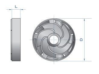 Отвод лопаточный для насосов Водолей БЦПЭУ 0,32 купить в интернет-магазине «НасосВДом» Киев Украина